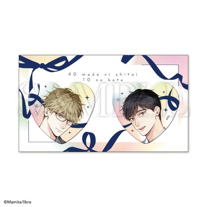 10 Things I Want to Do Before I Turn 40 X Be x Boy 35th Anniversary Exhibition Boys in Love - Libre Heart Can Badge Set [Pre-Order Oct 2026]