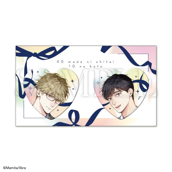 10 Things I Want to Do Before I Turn 40 X Be x Boy 35th Anniversary Exhibition Boys in Love - Libre Heart Can Badge Set [Pre-Order Oct 2026]