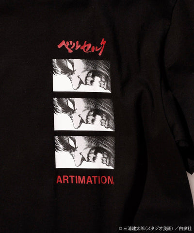 [The Great Berserk Exhibition] Berserk x ARTIMATION "GUTS COLLAGE S/S TEE" BLACK