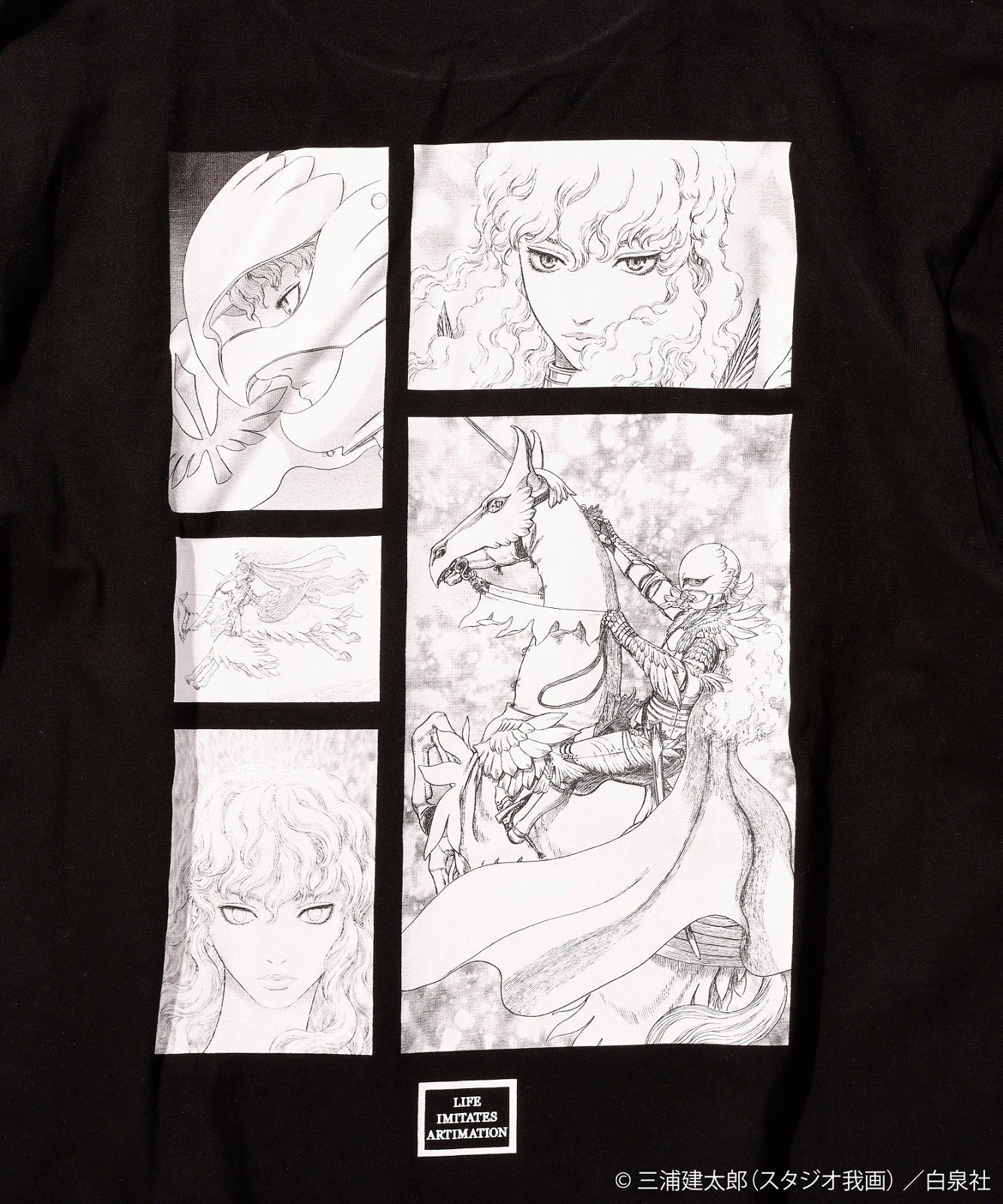 [The Great Berserk Exhibition] Berserk x ARTIMATION "GRIFFITH S/S TEE" BLACK