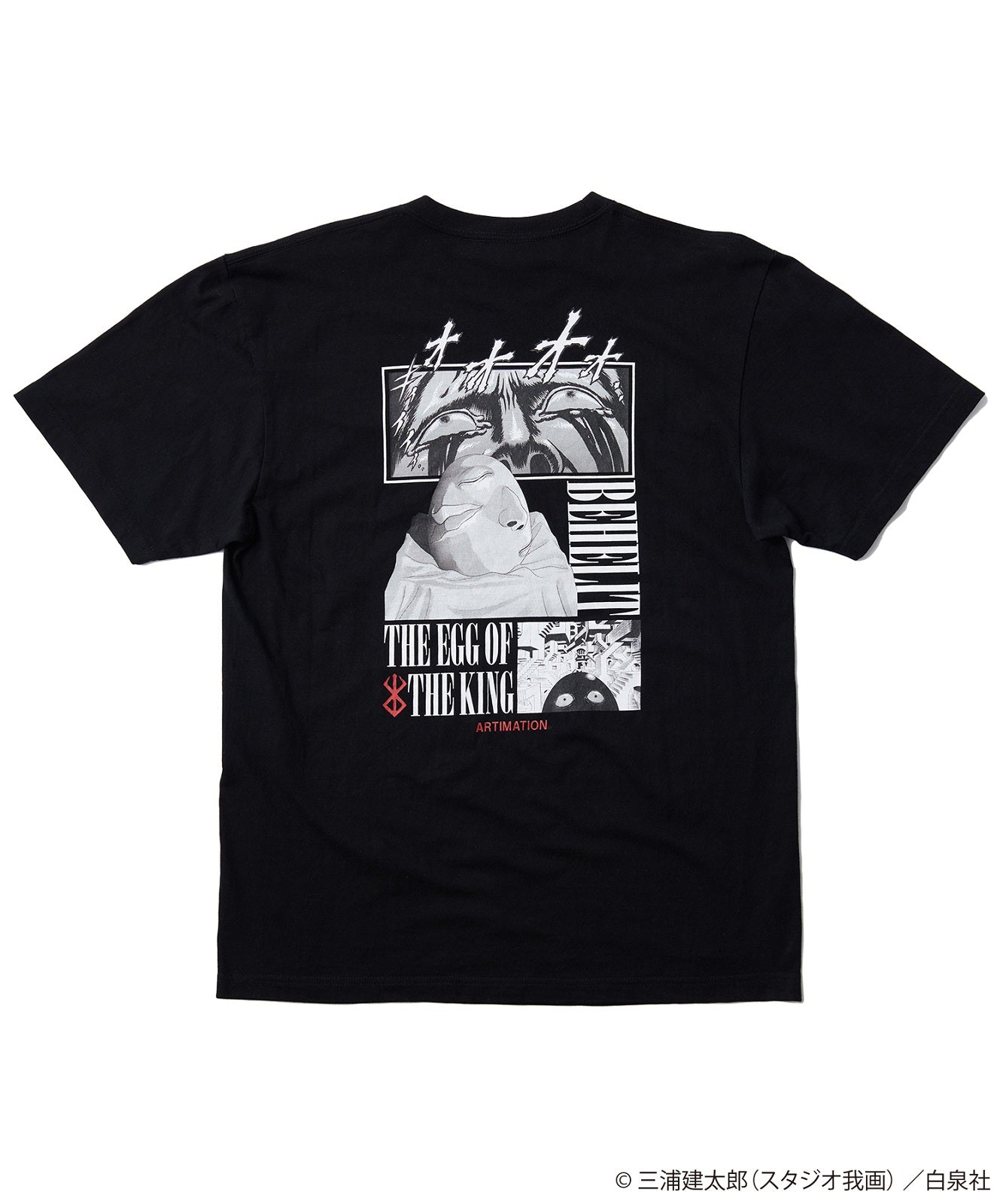 [The Great Berserk Exhibition] Berserk x ARTIMATION "Double-Sided Beherit S/S TEE" BLACK