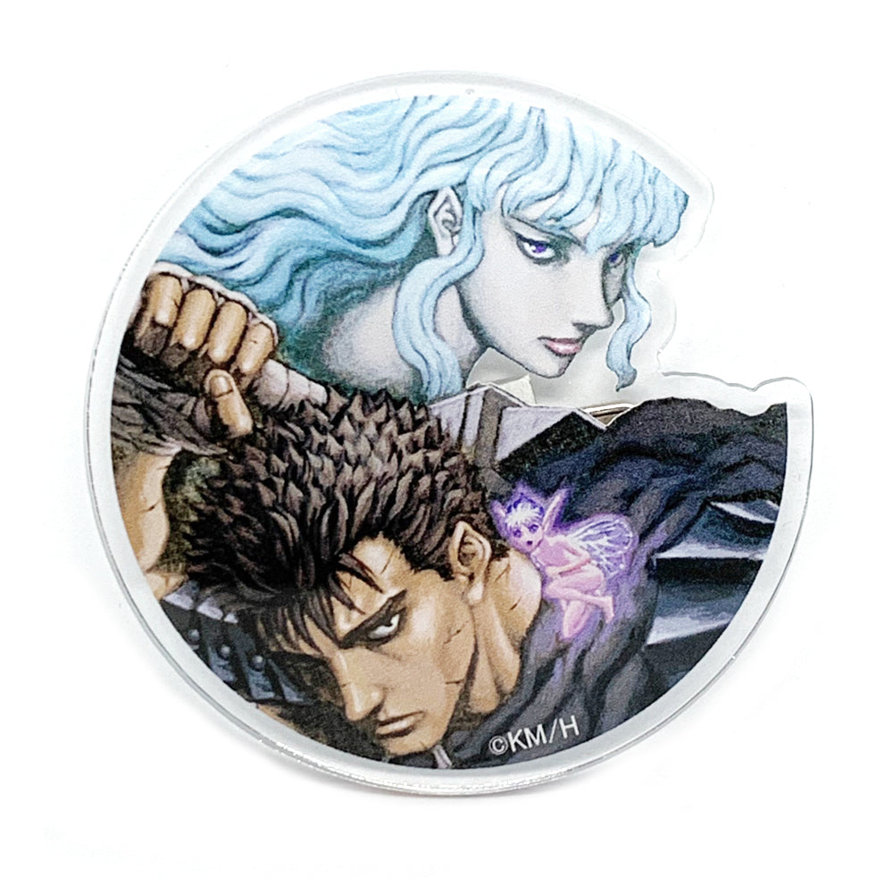 [The Great Berserk Exhibition] Acrylic badge "B" with mount card