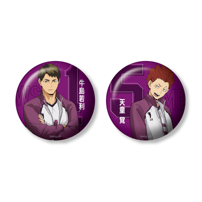 Happy Kuji Haikyu!! - J Prize Can Badge Complete Set of 6 Types