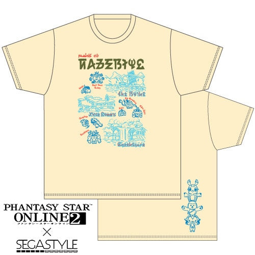 Phantasy Star Online 2 x SEGASTYLE - Naberius Natural T-Shirt (JP L)
