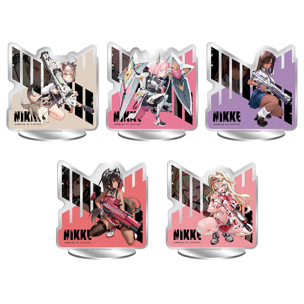 ICHIBAN KUJI GODDESS OF VICTORY - NIKKE CHAPTER 4 - I PRIZE - Double-Sided Battle Acrylic Stand TWO - Complete set of 5 types