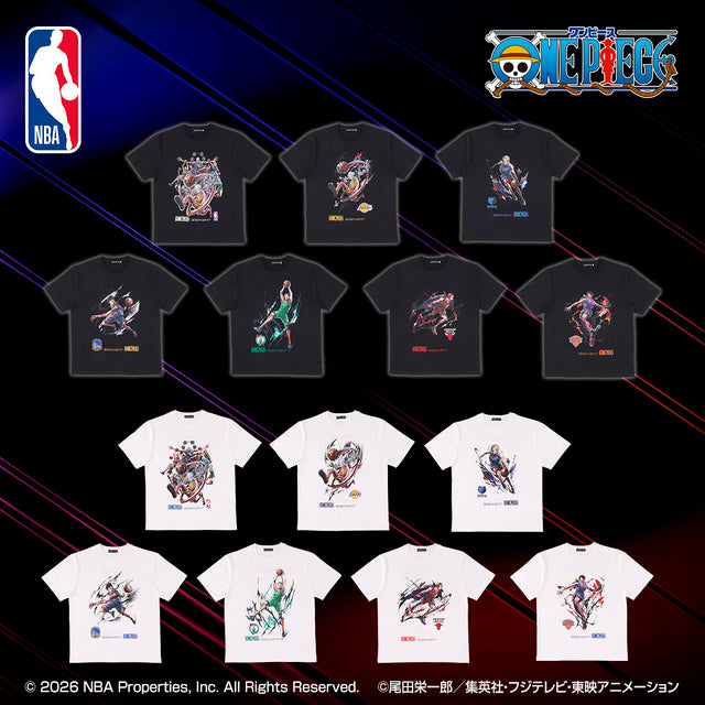 One Piece x NBA - T-Shirts (7 Types) [Pre-order Jul 2026]