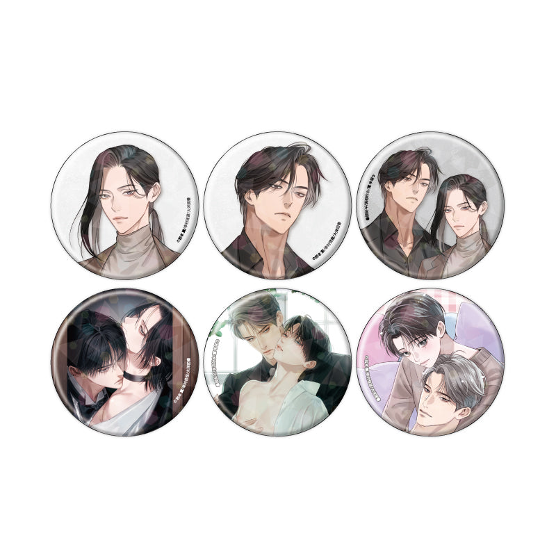 Alpha no Hanayome Kyoumei Renjou x Omega no Kashoku Kyoumei Renjou - Hologram Can Badge 01 Official & Original Illustration Complete Set of 6 Types [Pre-Order Mar 2026]