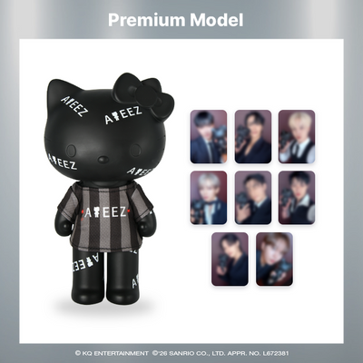 ATEEZ x Hello Kitty Black Series - Ateez Figure Premium T-shirt + 8 pc Included (8 Types)[Pre-Order Nov 2026]