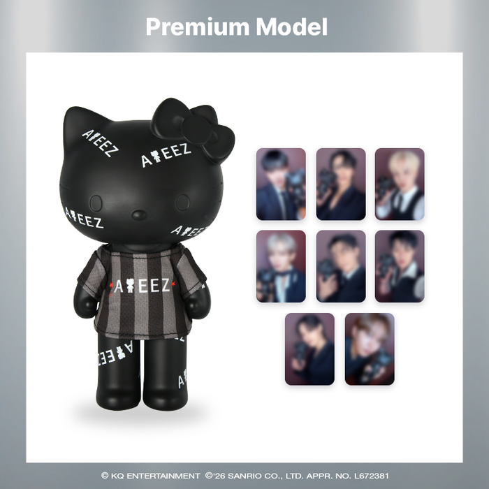 ATEEZ x Hello Kitty Black Series - Ateez Figure Premium T-shirt + 8 pc Included [Pre-Order Fall 2026]