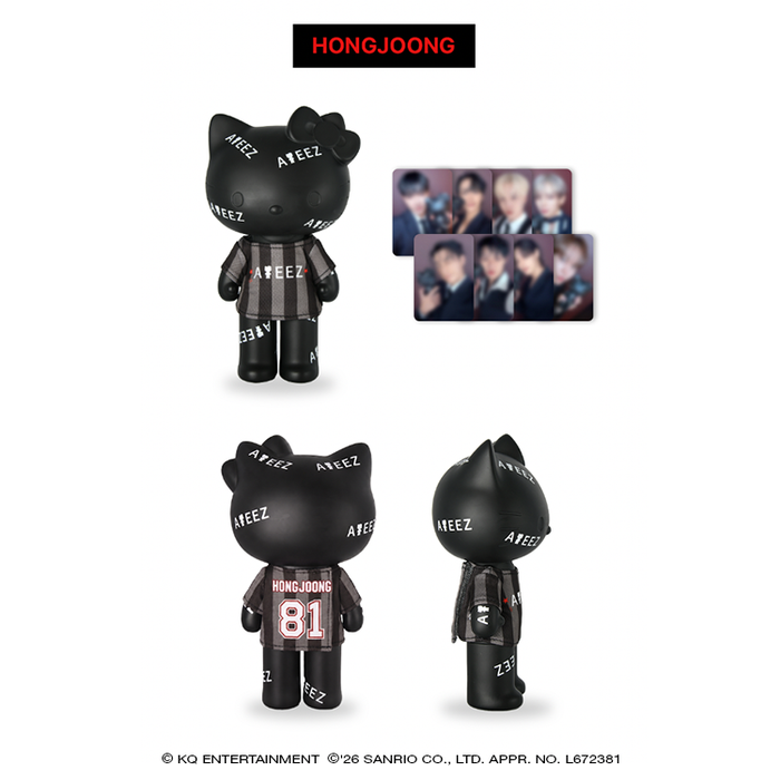 ATEEZ x Hello Kitty Black Series - Ateez Figure Premium T-shirt + 8 pc Included [Pre-Order Fall 2026]
