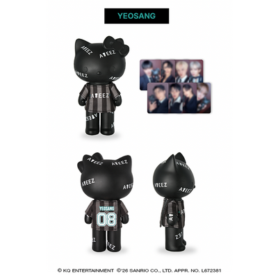 ATEEZ x Hello Kitty Black Series - Ateez Figure Premium T-shirt +