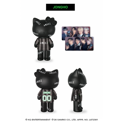 ATEEZ x Hello Kitty Black Series - Ateez Figure Premium T-shirt + 8 pc Included (8 Types)[Pre-Order Fall 2026]