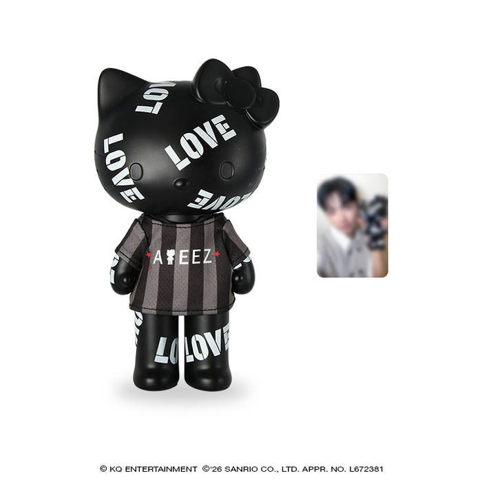 ATEEZ x Hello Kitty Black Series - Love Figure With T-shirt + 1 pc Included (8 Types)[Pre-Order Fall 2026]