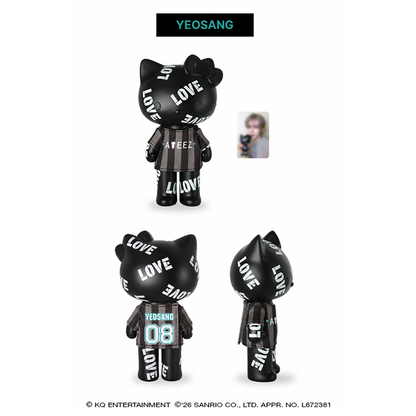 ATEEZ x Hello Kitty Black Series - Love Figure With T-shirt + 1 pc Included (8 Types)[Pre-Order Fall 2026]