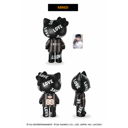 ATEEZ x Hello Kitty Black Series - Love Figure With T-shirt + 1 pc Included (8 Types)[Pre-Order Fall 2026]