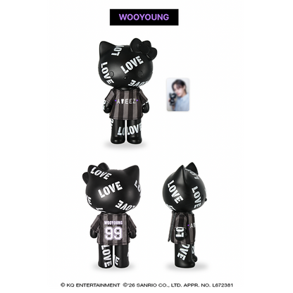 ATEEZ x Hello Kitty Black Series - Love Figure With T-shirt + 1 pc Included (8 Types)[Pre-Order Fall 2026]