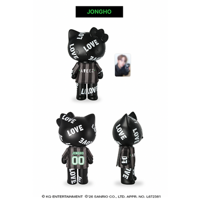 ATEEZ x Hello Kitty Black Series - Love Figure With T-shirt + 1 pc Included (8 Types)[Pre-Order Fall 2026]