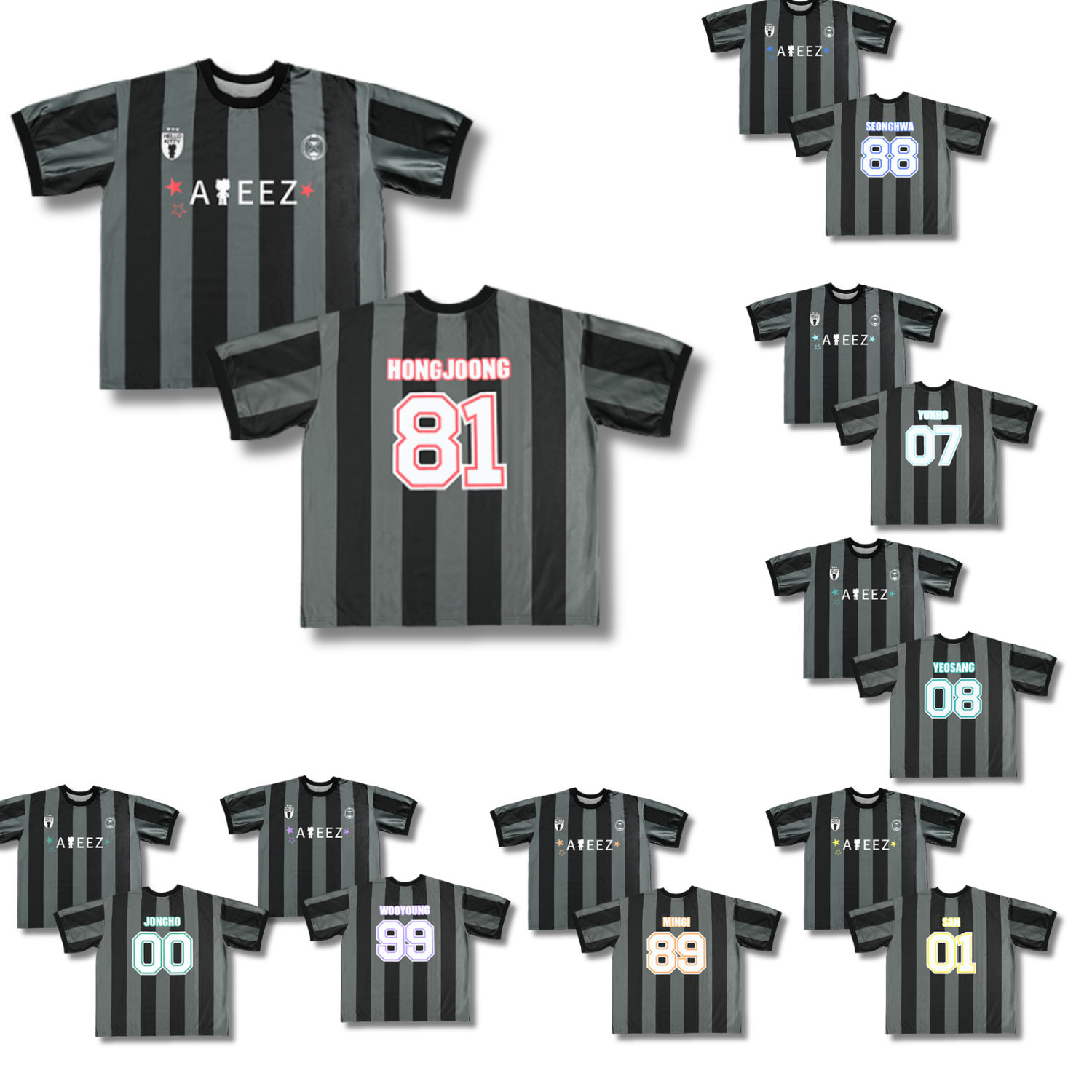 ATEEZ x Hello Kitty Black Series - T-Shirt (8 Types) [Pre-Order Fall 2026]