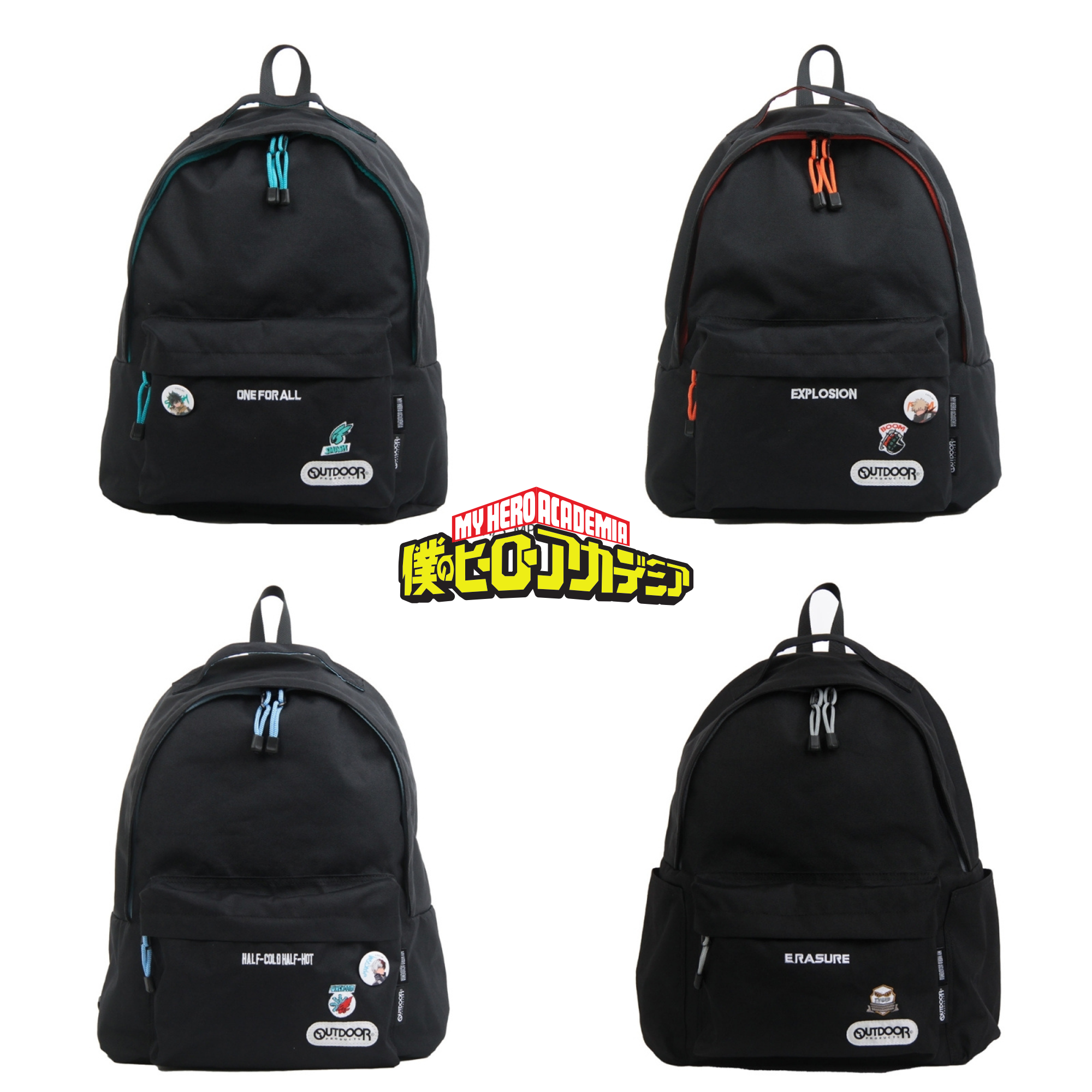 My Hero Academia x OUTDOOR Products - Backpack with Badge (4 Types)