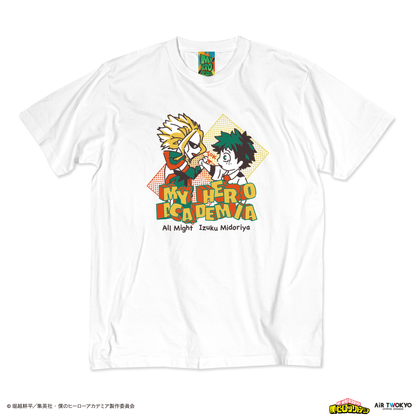 My Hero Academia x Air Twokyo - Season 4 Scene Illustration T-Shirt 1 Izuku Midoriya & All Might [Pre-Order Sep 2026]
