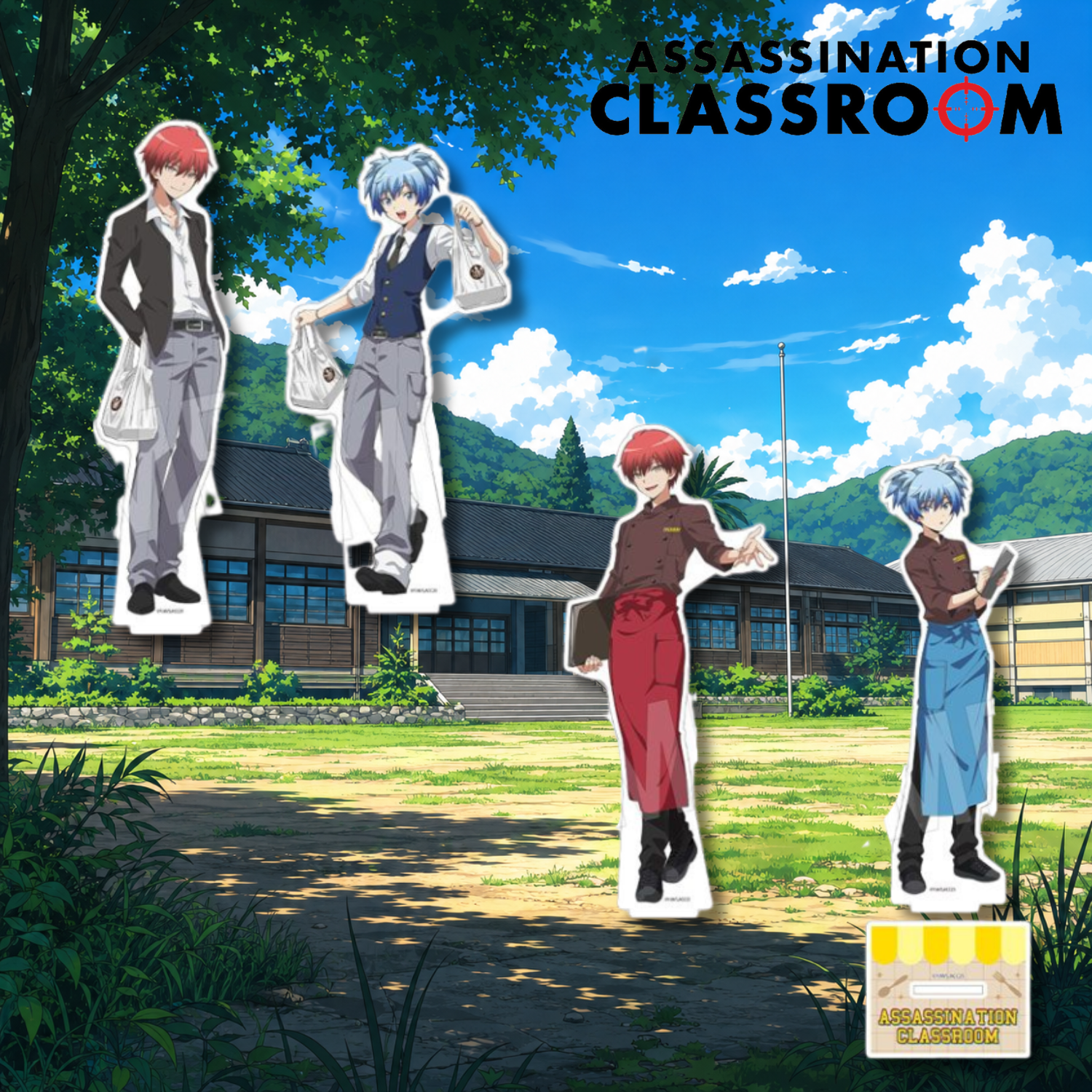 Assassination Classroom 100 Hour Curry Collaboration - Acrylic Figure Stand (4 Types) [Pre-Order Jan 2027]