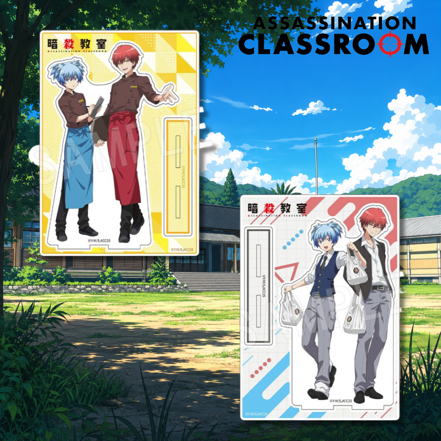 Assassination Classroom 100 Hour Curry Collaboration - Pair Acrylic Stand (2 Types) [Pre-Order Jan 2027]