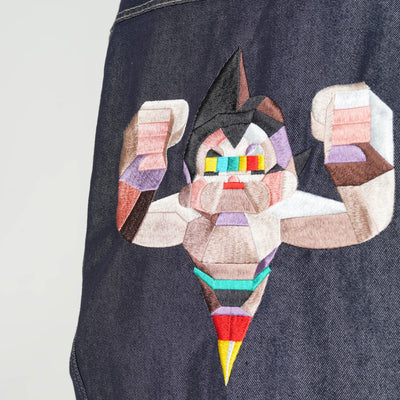 Astro Boy Tezuka World x Monstrousa Collaboration - Spectrum Shishu Denim JKT ATOM feat.Monkey Design D.Navy