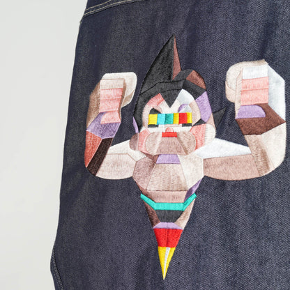 Astro Boy Tezuka World x Monstrousa Collaboration - Spectrum Shishu Denim JKT ATOM feat.Monkey Design D.Navy