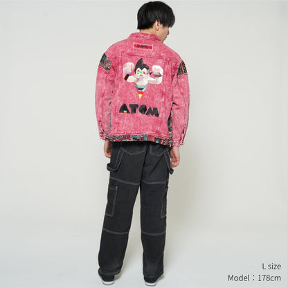 Astro Boy Tezuka World x Monstrousa Collaboration - Spectrum Shishu Denim JKT ATOM feat.Monkey Design T.Red