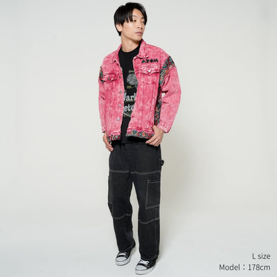 Astro Boy Tezuka World x Monstrousa Collaboration - Spectrum Shishu Denim JKT ATOM feat.Monkey Design T.Red