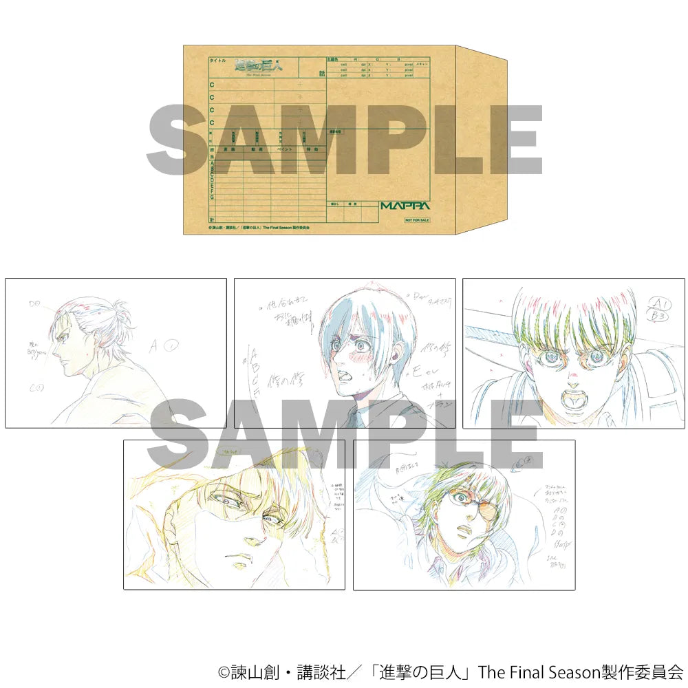 Attack on Titan The Final Season X 15th MAPPA Exhibition - Exhibition Exclusive Original Art Postcard (5 Types)