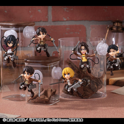 Attack on Titan Tobimas - Complete Set of 6 Types + Colossal Titan Limited Sticker [Pre-Order Dec 2026]