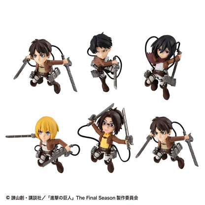 Attack on Titan Tobimas - Complete Set of 6 Types + Colossal Titan Limited Sticker [Pre-Order Dec 2026]