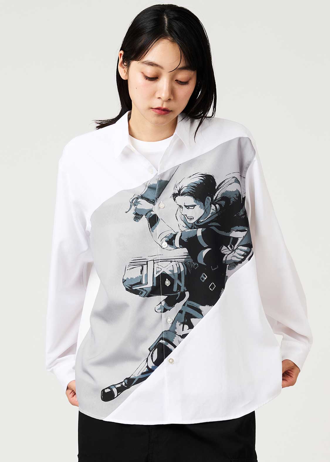 Attack on Titan X Graniph Fashion Collection - Levi Ackerman Loose Fit Shirt [Release Sep 8,2026]