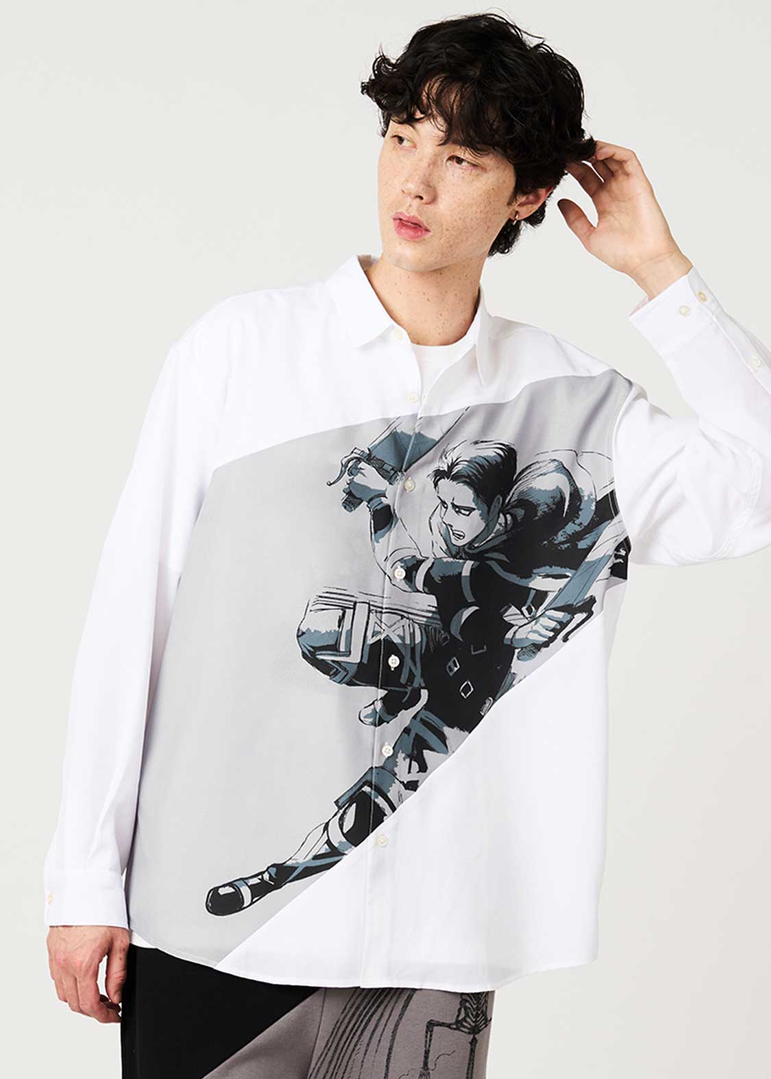 Attack on Titan X Graniph Fashion Collection - Levi Ackerman Loose Fit Shirt [Release Sep 8,2026]