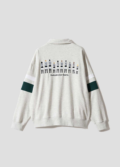 Attack on Titan X Graniph Fashion Collection - Shadow Cadet Fleece Half Zip Sweatshirt [Release Sep 8,2026]
