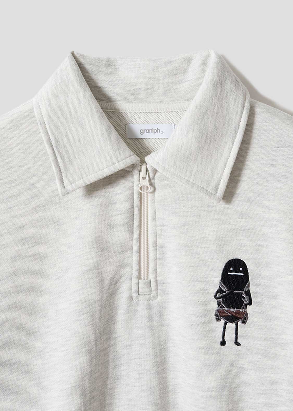 Attack on Titan X Graniph Fashion Collection - Shadow Cadet Fleece Half Zip Sweatshirt [Release Sep 8,2026]