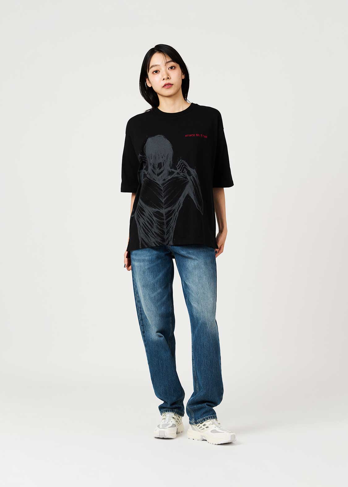 Attack on Titan X Graniph Fashion Collection - The 15m Confrontation Big Silhouette T-Shirt [Release Sep 8,2026]