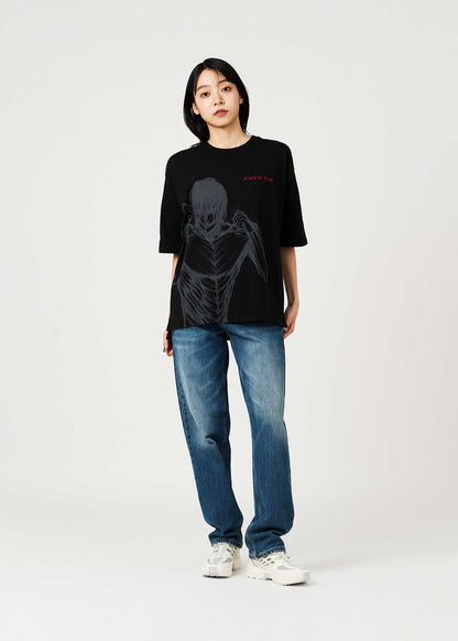 Attack on Titan X Graniph Fashion Collection - The 15m Confrontation Big Silhouette T-Shirt [Release Sep 8,2026]