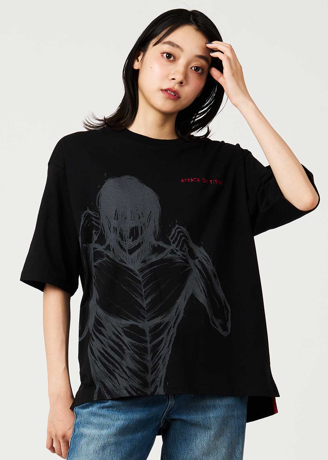 Attack on Titan X Graniph Fashion Collection - The 15m Confrontation Big Silhouette T-Shirt [Release Sep 8,2026]