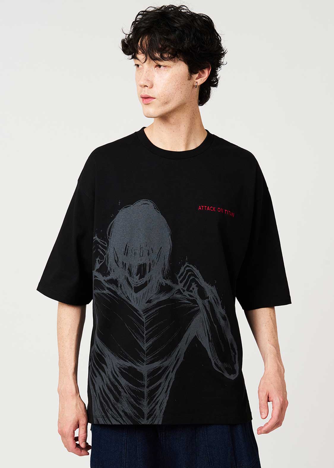 Attack on Titan X Graniph Fashion Collection - The 15m Confrontation Big Silhouette T-Shirt [Release Sep 8,2026]