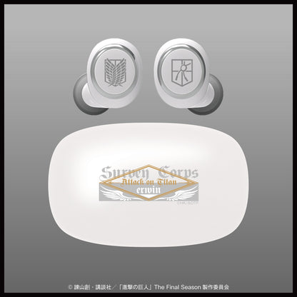 Attack on Titan x AOW01 MARK II - Limited Edition Wireless Earphones (4 Types) [Pre-Order Aug 2026]