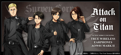 Attack on Titan x AOW01 MARK II - Limited Edition Wireless Earphones (4 Types) [Pre-Order Aug 2026]