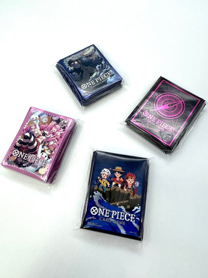 BANDAI ONE PIECE CARD GAME - OFFICIAL CARD SLEEVE LIMITED 6 - 4 Pcs SET