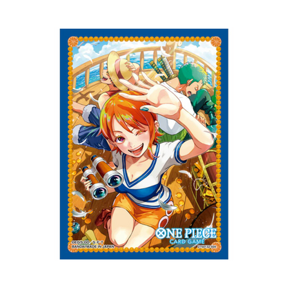 BANDAI ONE PIECE CARD GAME OFFICIAL CARD SLEEVES 8 - NAMI BANDAI ONE PIECE CARD GAME OFFICIAL CARD SLEEVES 8 - NAMI