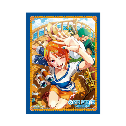 BANDAI ONE PIECE CARD GAME OFFICIAL CARD SLEEVES 8 - NAMI