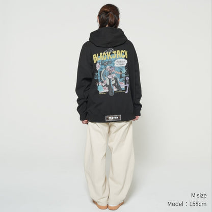 Black Jack Tezuka World x Monstrousa Collaboration - Shishu Box Hoodie Black Jack" feat. KANA SUZUKI