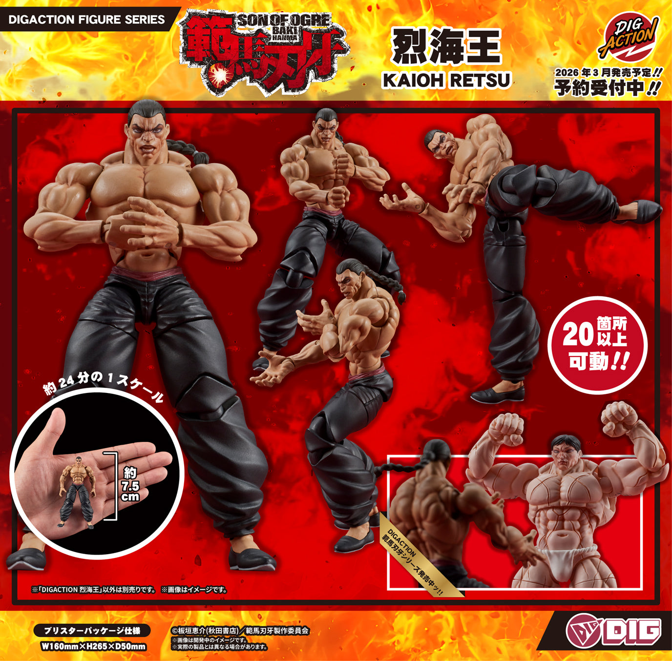 Baki the Grappler Digaction Figure - Kaiou Retsu [Pre-Order Mar 2026]