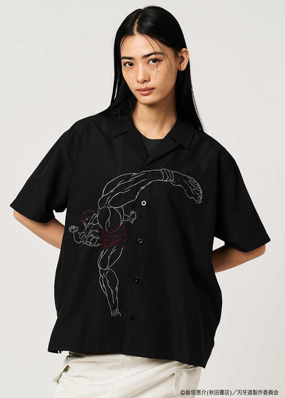 Baki the Grappler: The Invicible Samurai x Graniph Fashion Collection - Baki Hanma Open Collar T-Shirt [Release Jun 9, 2026]