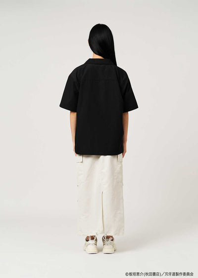 Baki the Grappler: The Invicible Samurai x Graniph Fashion Collection - Baki Hanma Open Collar T-Shirt